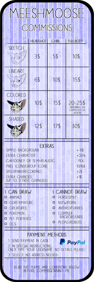 commission Prices 2016