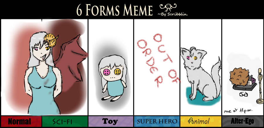 6 forms meme Daina