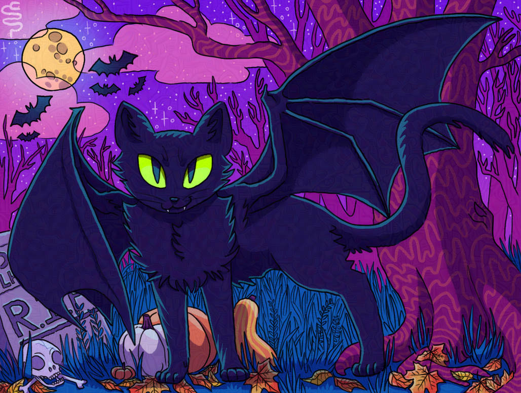 Draw A Cat Challenge: Bat Cat by snekdoodsart on DeviantArt
