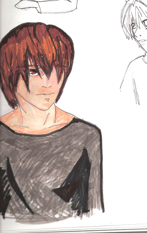 Death Note: Light watercolor by farawen on DeviantArt