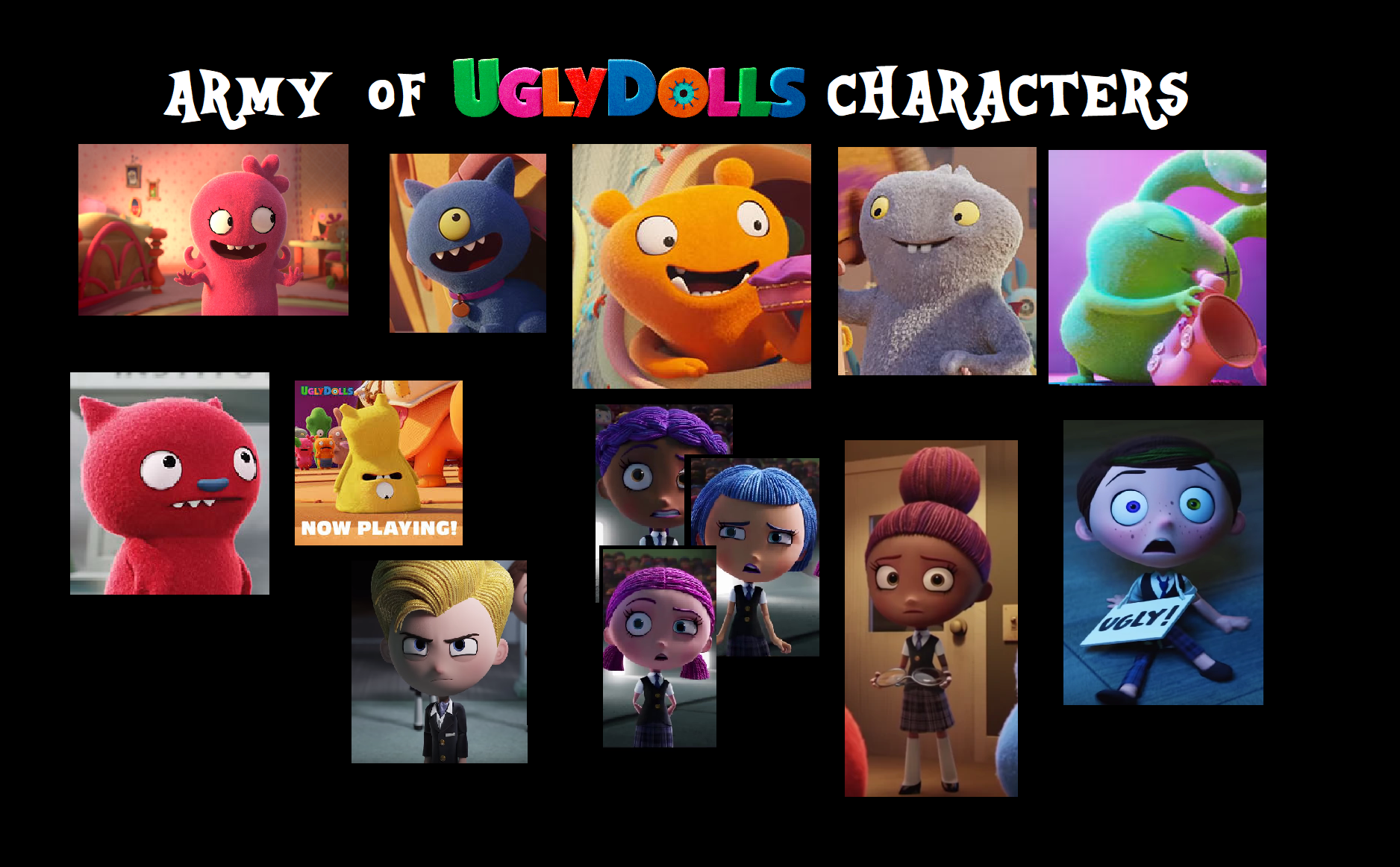 Characters in deals uglydolls