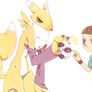 Ruki and Renamon