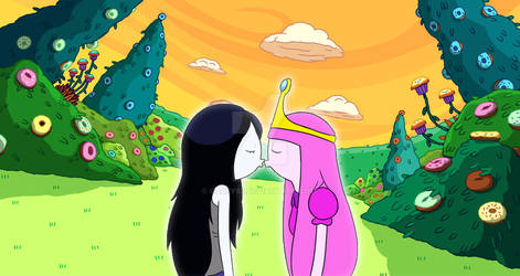 Marceline and  Princess Bubblegum