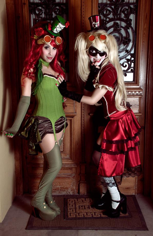 Harley Quinn and Poison Ivy - Steampunk/Burlesque