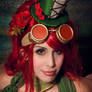 Poison Ivy - Burlesque/steampunk cosplay.