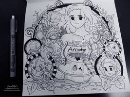 Ghibli Doodle Art - Arrietty Doodle 13