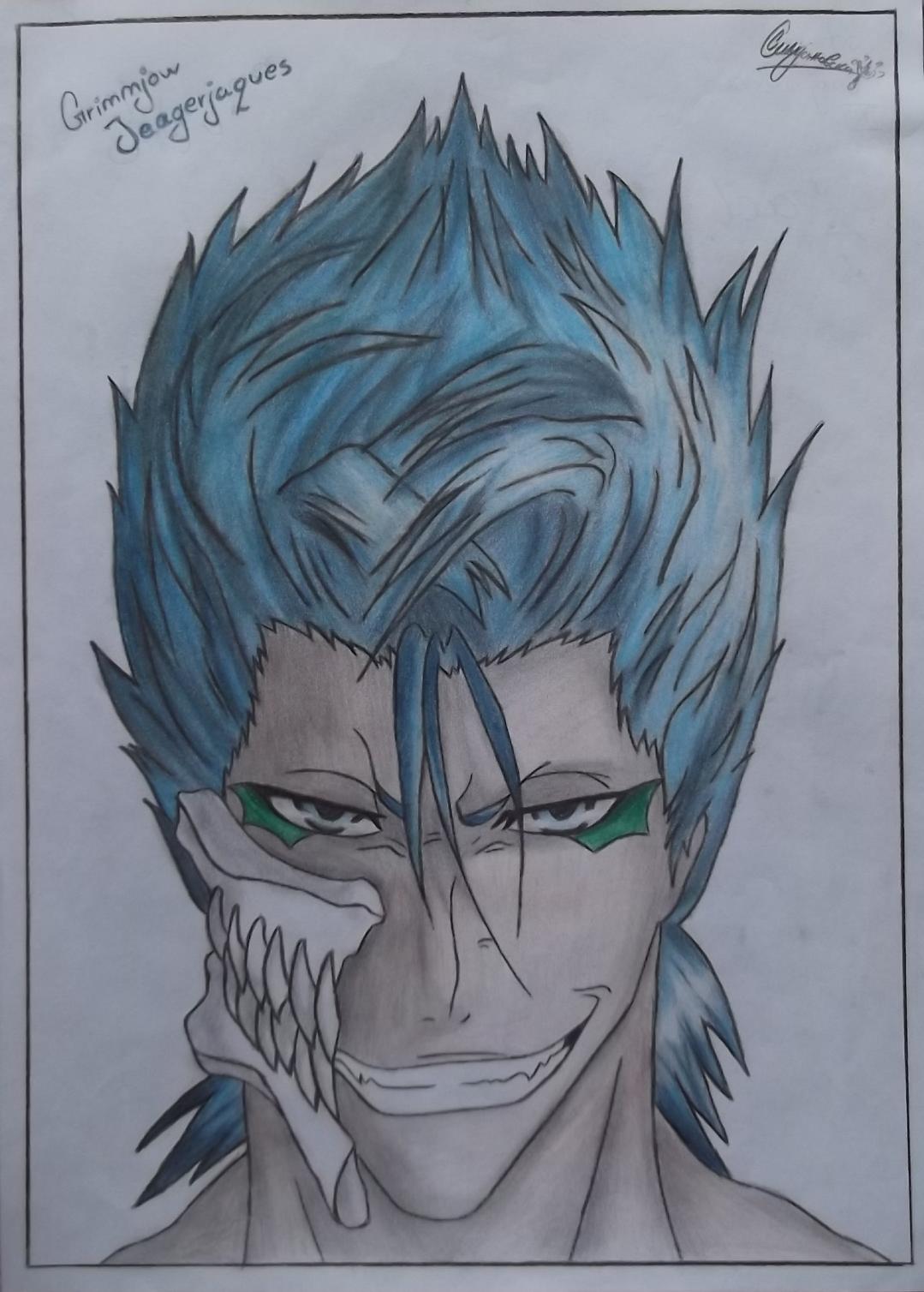 Grimmjow Jeagerjaques - Bleach (Colour pencils)