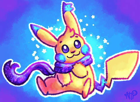 Nacho The Pikachu - Scarf Doodle