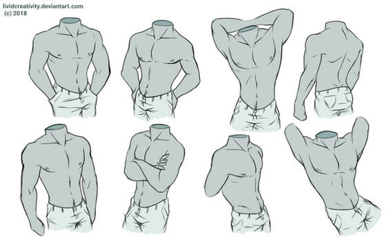 [F2U] Torso/Muscle practice - Male