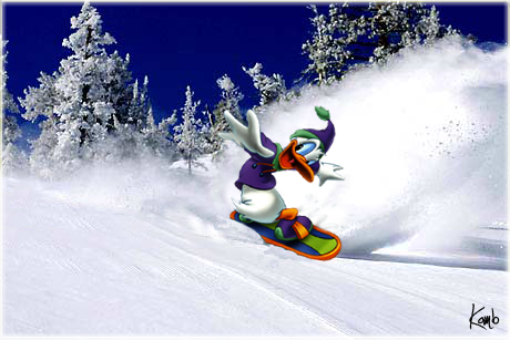 uitdrukken pellet Geboorte geven Donald Duck on Snowboard by Komb4 on DeviantArt