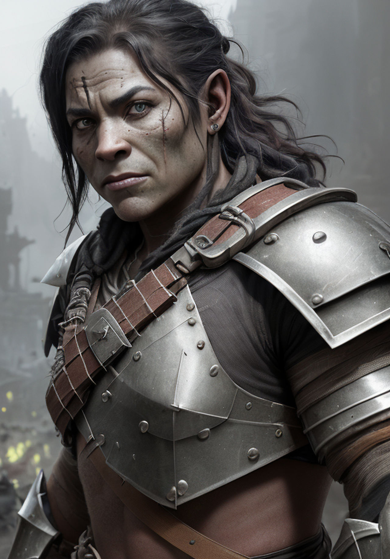 Random Orc Female Half-Orc 2 by CastleForge on DeviantArt