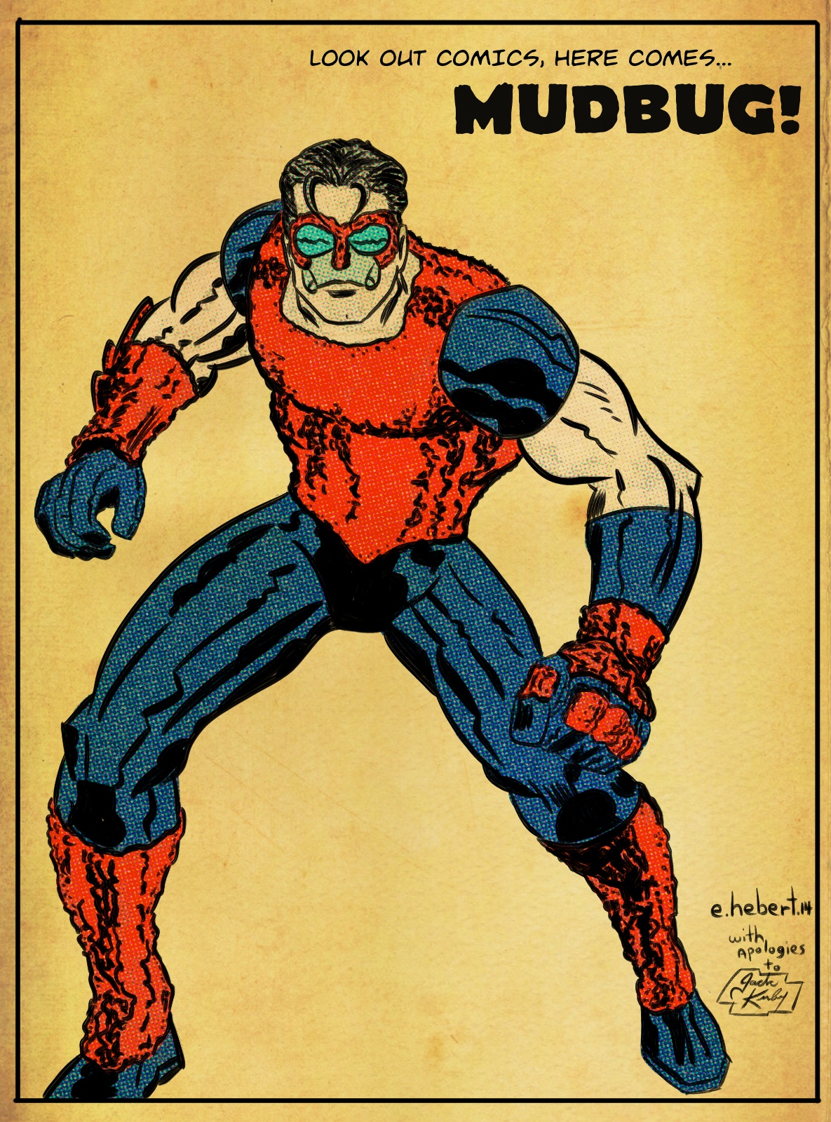 Mudbug, as a 'found' Jack Kirby drawing