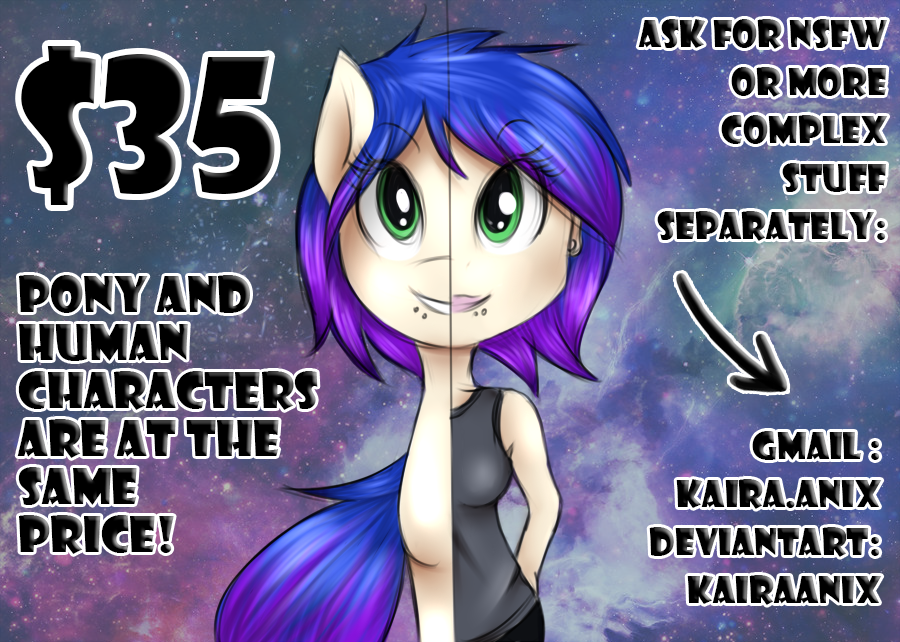 New commission price list WOOO!