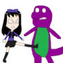 I kick barney