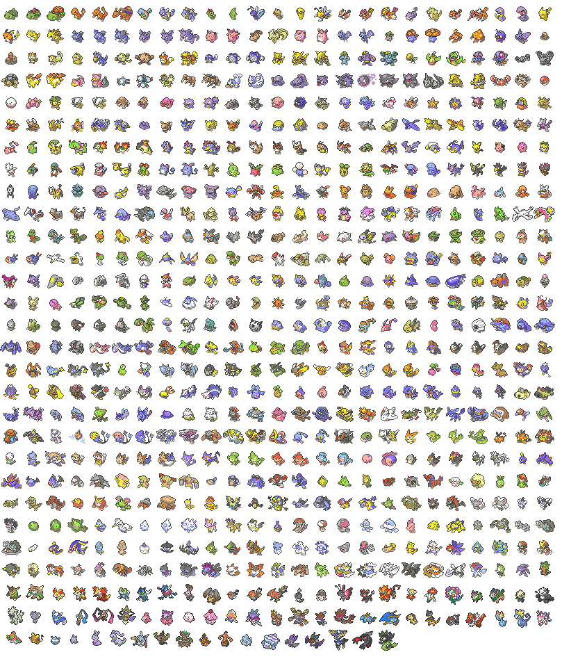 ALL 718 POKEMON SPRITE ICONS by LuqiPower on DeviantArt
