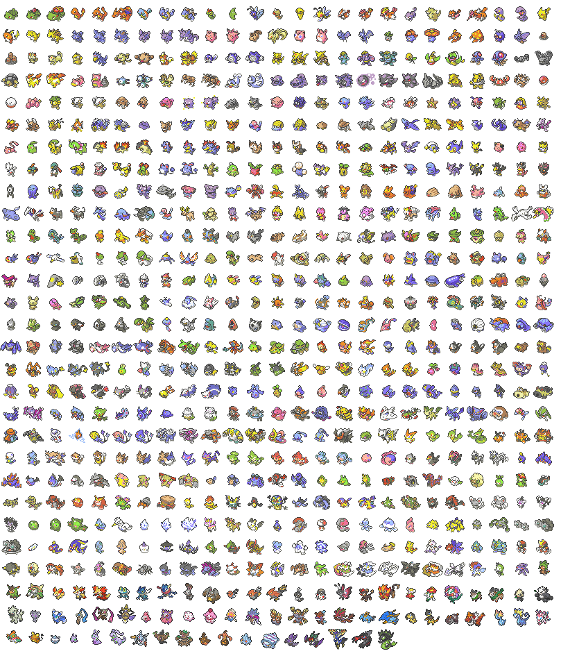 ALL 718 POKEMON SPRITE ICONS