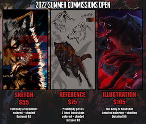 Summer 2022 Commissions OPEN (Read Description)