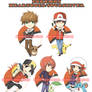 Pokemon trainer keychains