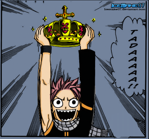 Natsu Stole the Crown of the King!!! XD