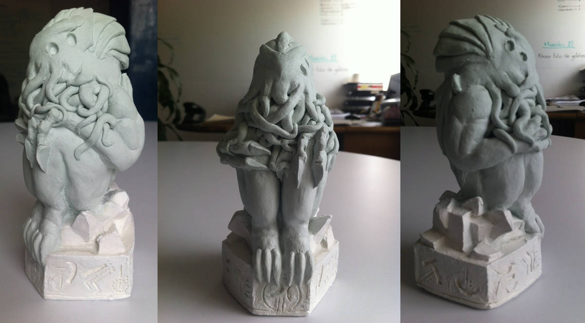 Cthulhu Ritual Statue by Nyarlathotep000 on DeviantArt