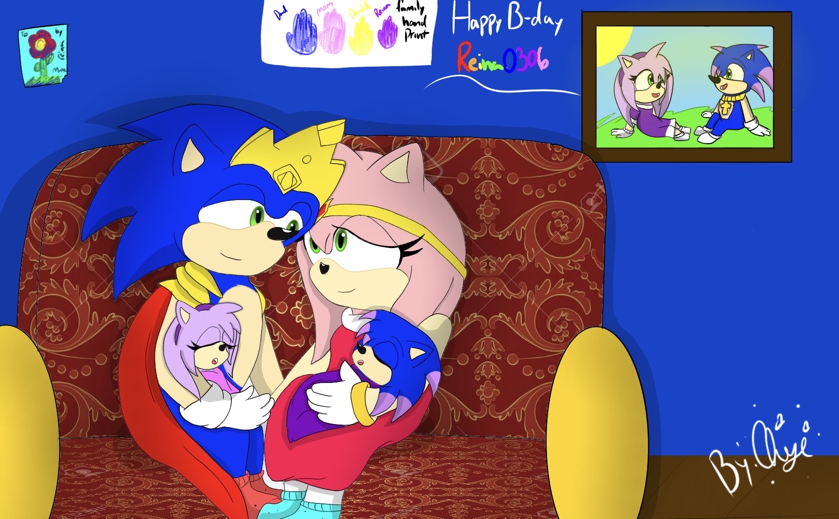 SonAmy Family by Anita-Ermine on DeviantArt