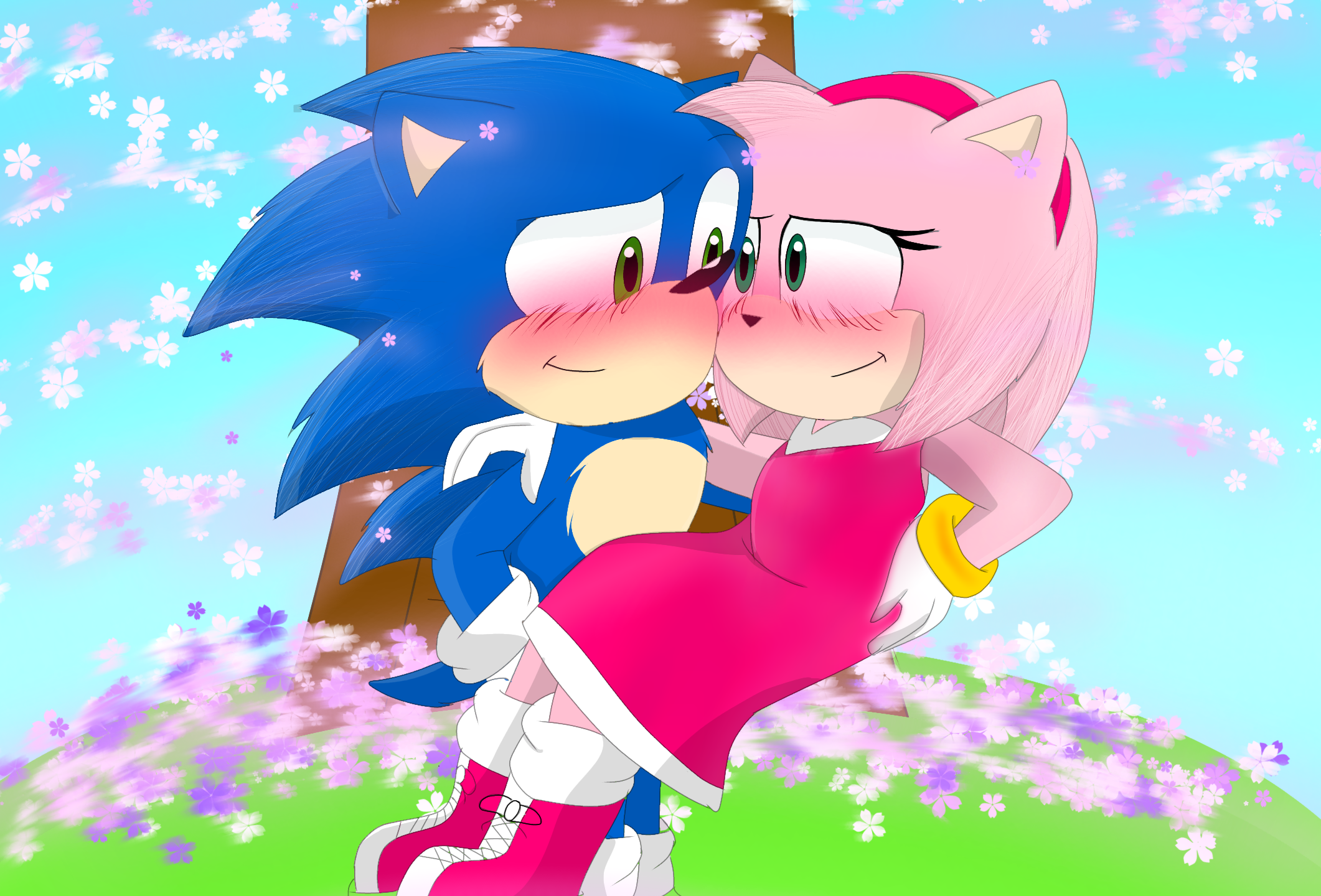 Sonamy Kiss by Kathrime on DeviantArt