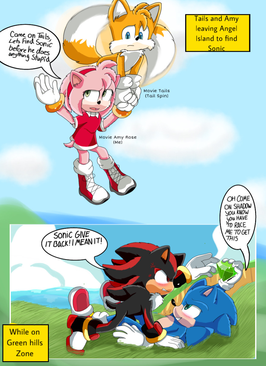 Sonic & Amy VS DeviantArt - Sonic Movie Edition 