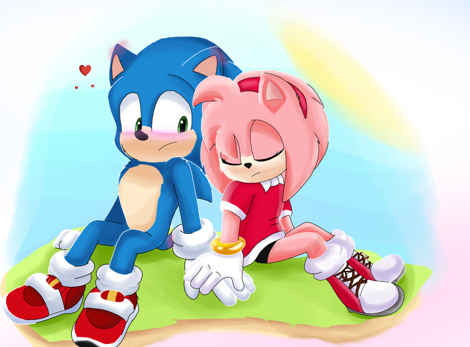 Redraw-Movie SonAmy by Chyecutest on DeviantArt