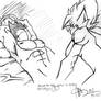 Vegeta n Goku's body study-5