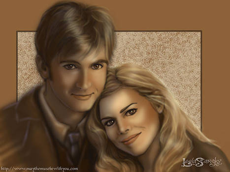 The Doctor and Rose.