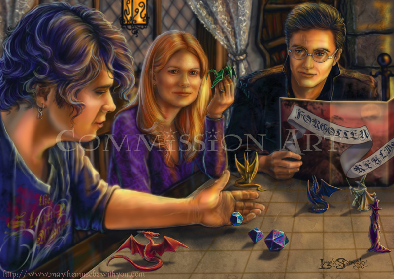 Playing Dungeons and Dragons. by leelastarsky