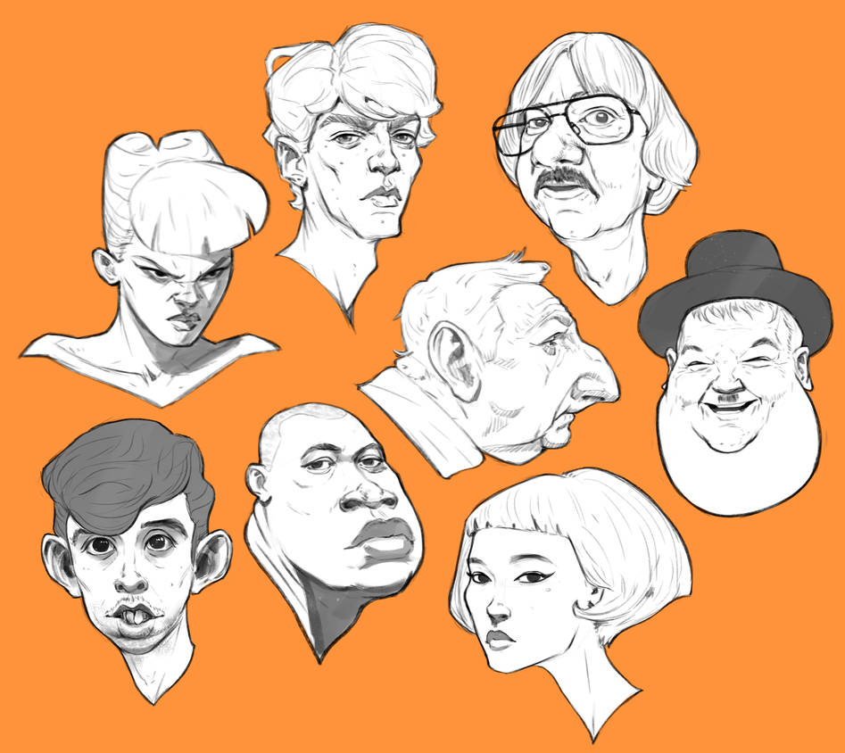 Stylized Faces by Matija5850 on DeviantArt