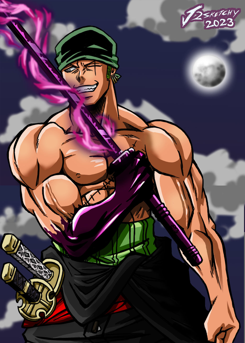 Zoro King Of Hell By SKETCH KING On DeviantArt zoro-king-of-hell-by-sketch-king-on-deviantart