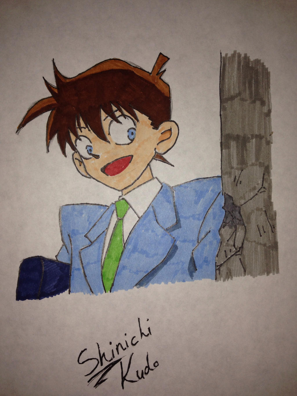 Shinichi Kudo Drawing Detective Conan By KidDraws On DeviantArt shinichi-kudo-drawing-detective-conan-by-kiddraws-on-deviantart
