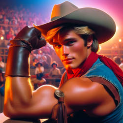 Cowboy and his muscles.