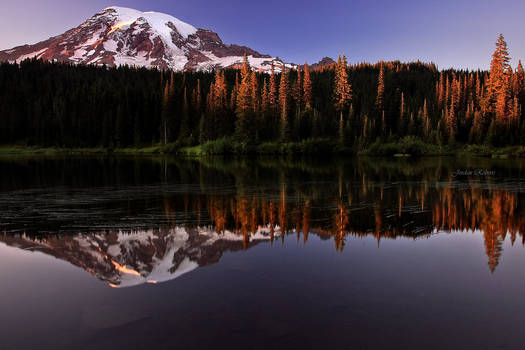 Dusk on Rainier