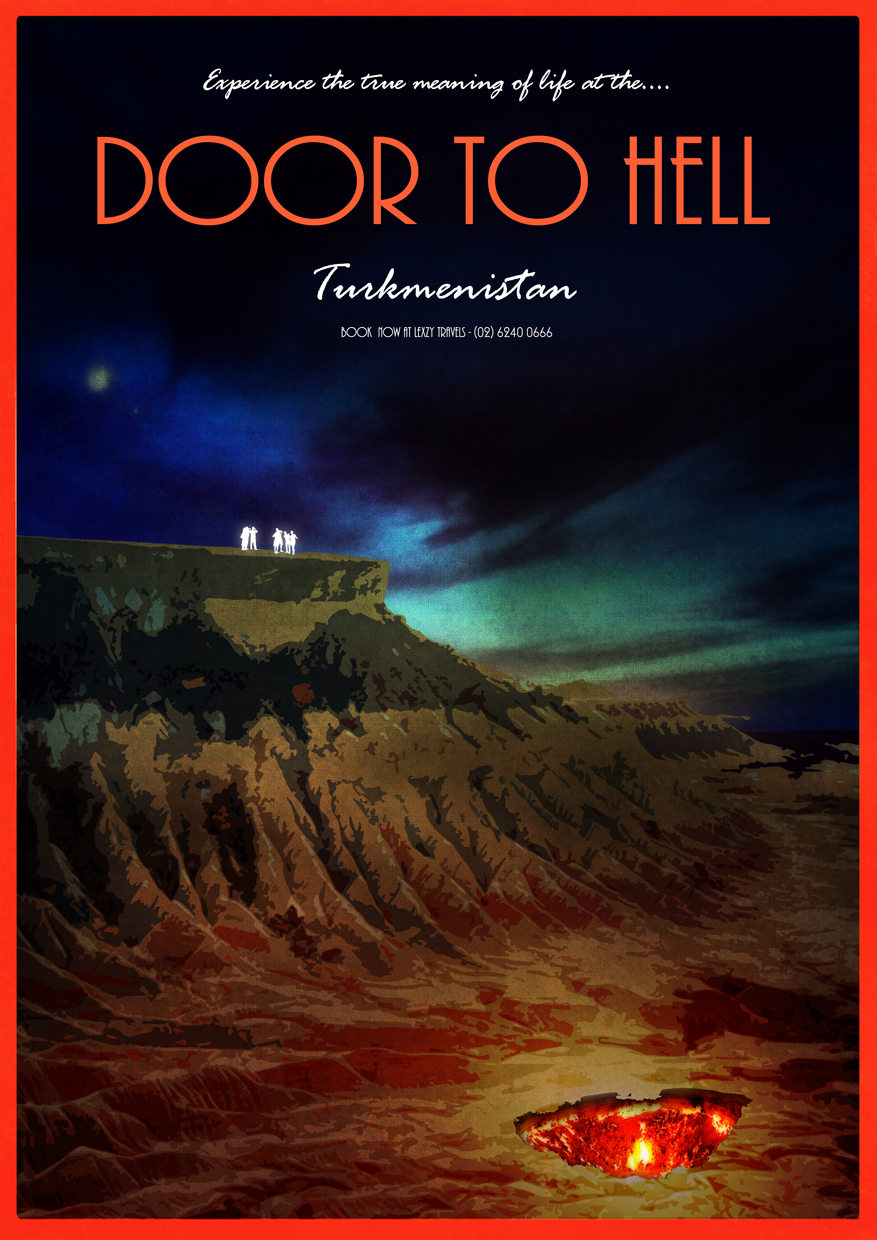 Door to Hell - Travel Poster