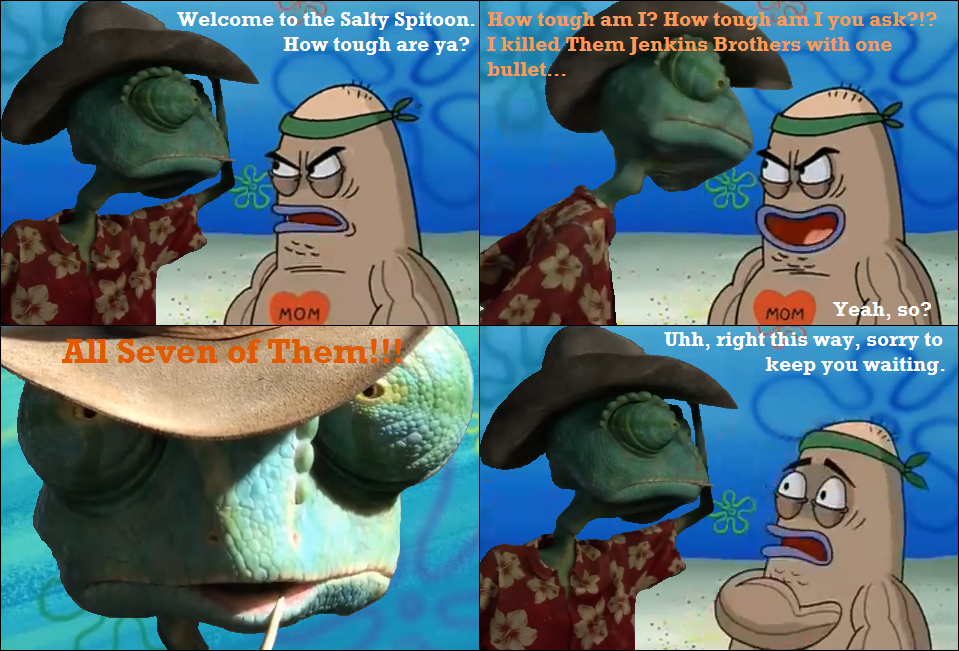 Rango enters the Salty Spitoon