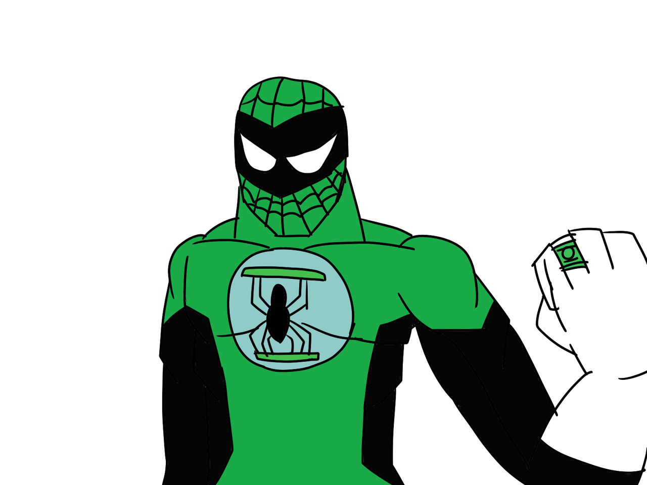 Green Lantern Spiderman by manue1234556 on DeviantArt
