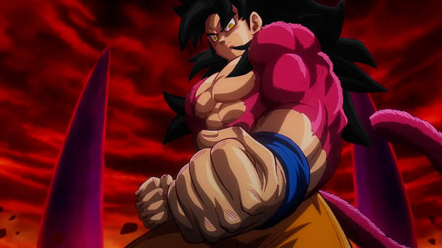 ssj 4 daima goku with GT colors