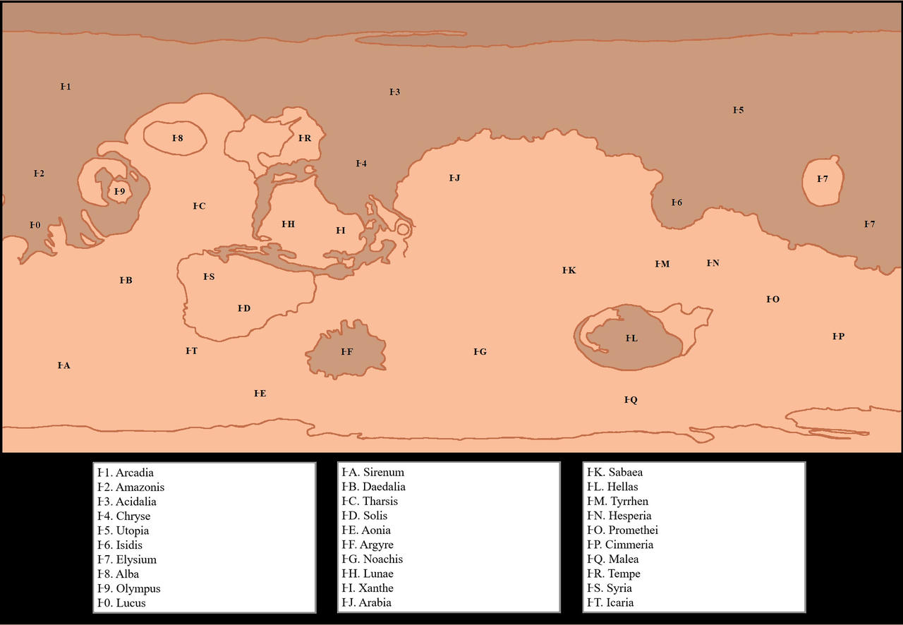 Mars Map by KingdomsApocalypse on DeviantArt