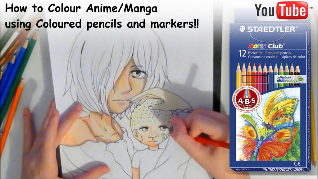 Color Pencil Animation How to Color Anime with Colored Pencils