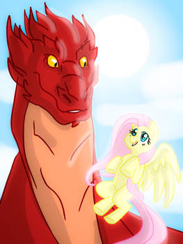 Smaug X Fluttershy ( request)