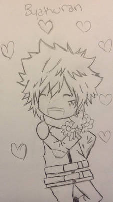 Byakuran Chibi with flowers