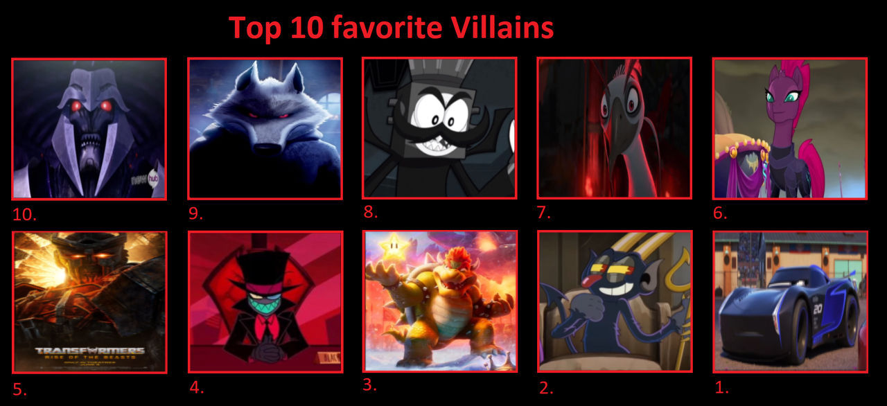My Top 10 Favorite Villains By Ryebearrr On Deviantart My Top 10 Favorite Villains By Ryebearrr On Deviantart