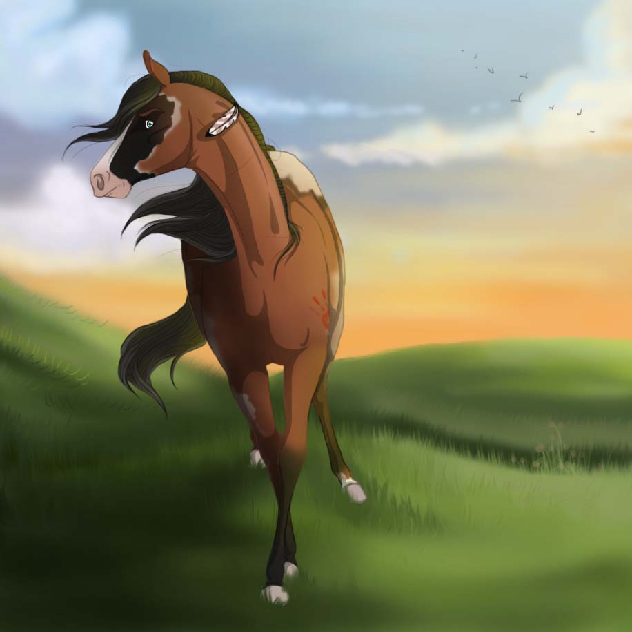 Art Trade- Sunset Over the Meadow *EDITED*