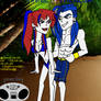 Vinnie and Theresa at the beach