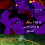 Aladdin and Abu scared of Mysterio