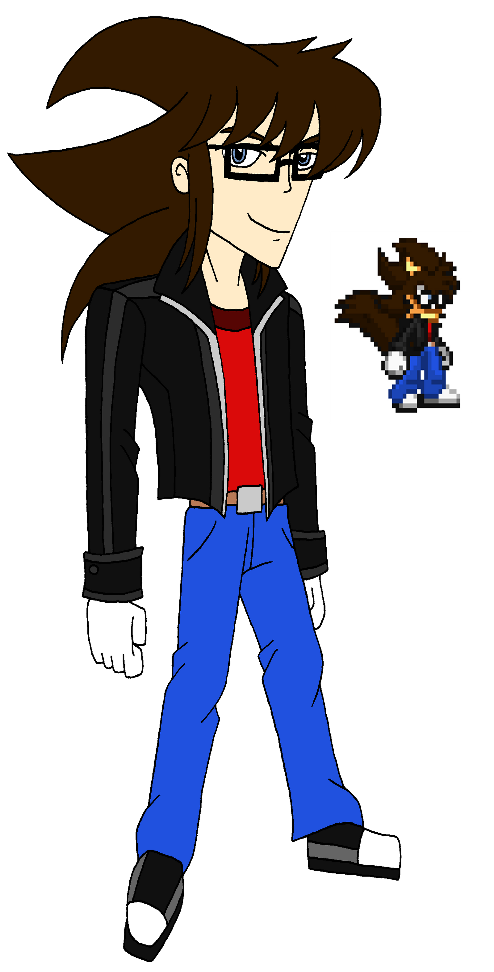 Humanized Fan Gift: Sonic OC: Justin the Wolf humanized by SUP-FAN on DeviantArt