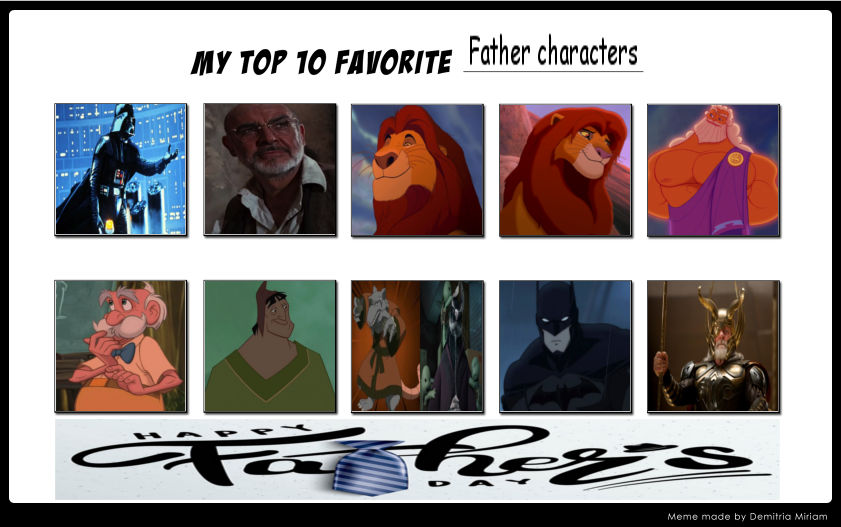 Types Father Names Top 10 Father characters by SUP-FAN on DeviantArt